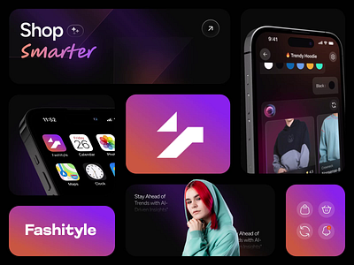 AI Fashion Branding Design ai fashion app ai fashion branding ai shopping app animation banto animation banto design brand identity branding clothing branding design ecommerce app ecommerce branding ecommerce design fashion app focotik graphic design logo online shopping ui ui ux design