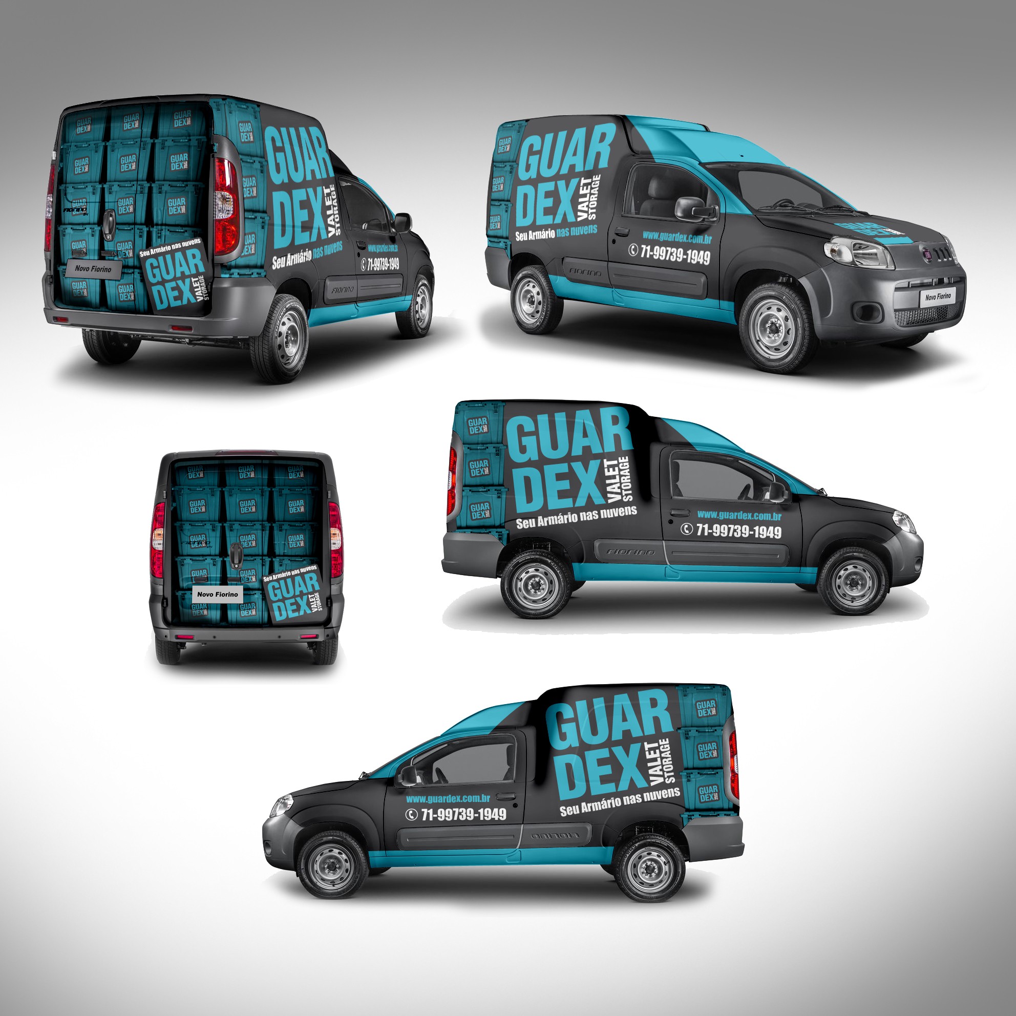 Van Wrap Design - GUARDEX branding design graphic design habillage illustration logo typography vector wrap