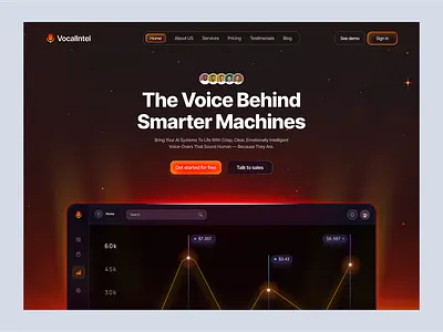 AI Voice Over Artist 3d ai ai voice over branding dashboard ui digital agency figma design freeconsultaion letscollabrate logo ui uiux uiux design uiuxdesigner userexperience ux process voice over webdesigner webexpart