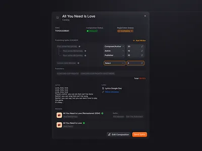 Contextual Details Modal clean dark dark mode data design edit forms interface minimal modal overlay popup product saas sidebar ui ui design ux ux design web