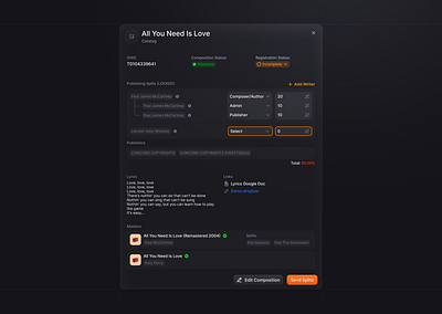Contextual Details Modal clean dark dark mode data design edit forms interface minimal modal overlay popup product saas sidebar ui ui design ux ux design web