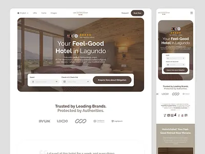Luxury Hotel Website UI/UX Design: Der Heinrichshof appdesign hotel responsivedesign uiux