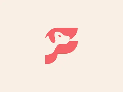 Negative Space Logo For Pet care creative dog flat logo logodesign negative space negative space logo pet care wordmark logo