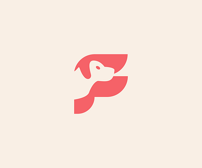 Negative Space Logo For Pet care creative dog flat logo logodesign negative space negative space logo pet care wordmark logo