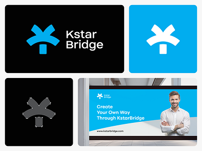 K-Star-Bridge a b c d e f g h i j abstract k letter logo brand branding bridge bridge logo career path creative logo flat logo futuristic identity k k l m n o p q r s t u v w x y z letter k logo logo logo design meaningful logo minimalist logo star tech logo