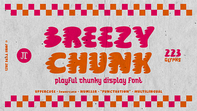 BREEZY CHUNK logo vibrant typography