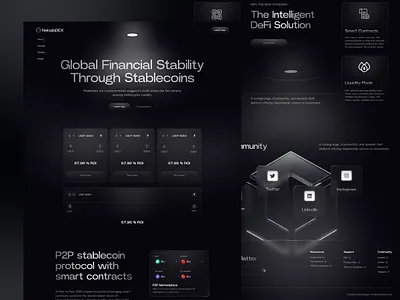 Crypto Landing Page ai ai landing page ai technology ai tool artificial intelligence crypto crypto landing page cryptocurrency defi landing page ui ux web 3 web design