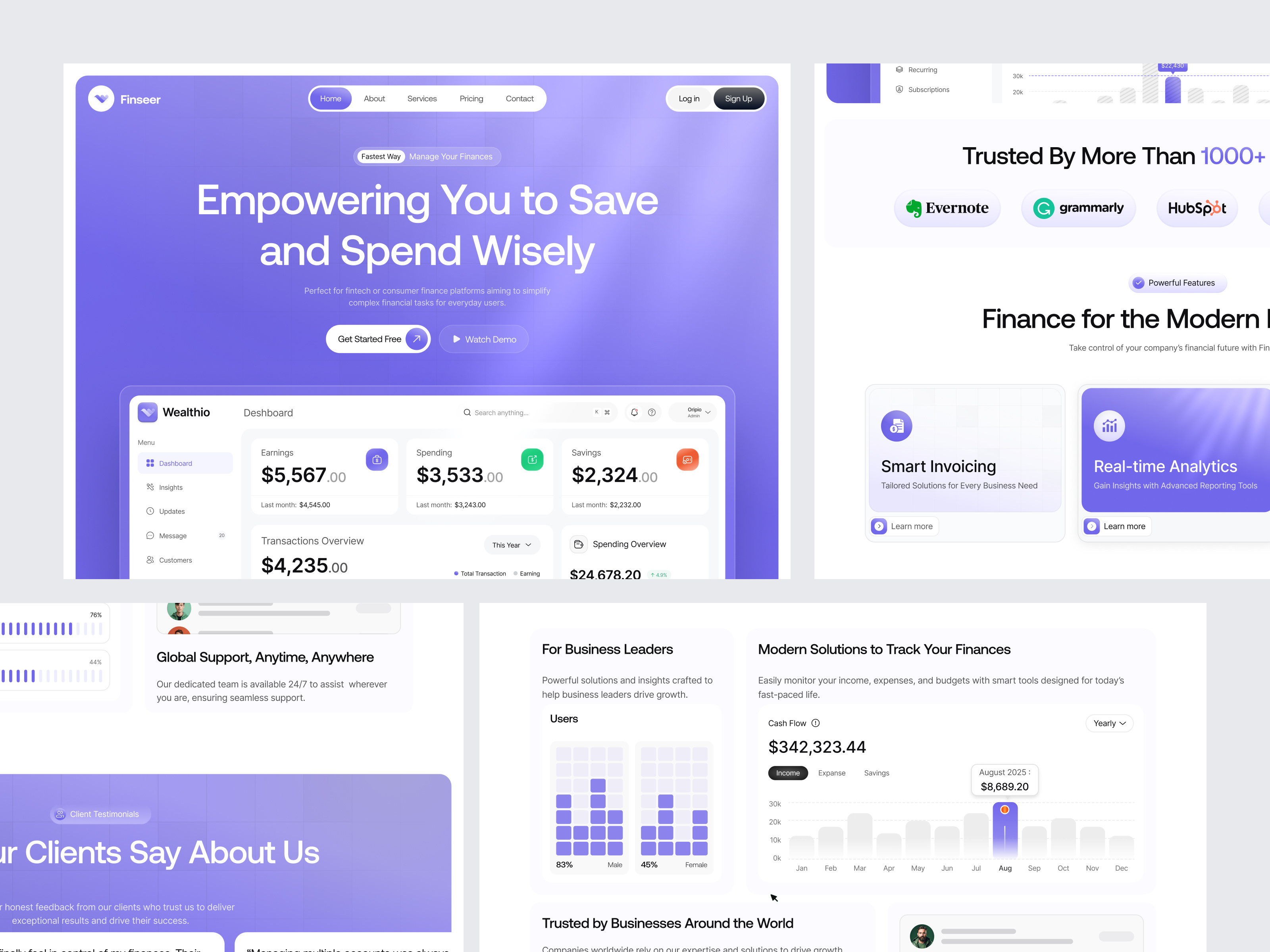 Finance Website Design bank banking website crypto app digital banking finance finance design fintech ui mobile wallet modern fintech payment solution responsive web design saas landing page saas website ui web design website
