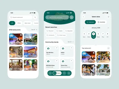 TheFork - Restaurant booking Mobile App app booking booking app branding food restaurant interactive design ios mobile mobile app mobile dashboard online food order product design restaurant restaurant app restaurant landing page restaurant website table reservation ui ux