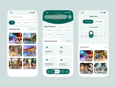 TheFork - Restaurant booking Mobile App app booking booking app branding food restaurant interactive design ios mobile mobile app mobile dashboard online food order product design restaurant restaurant app restaurant landing page restaurant website table reservation ui ux