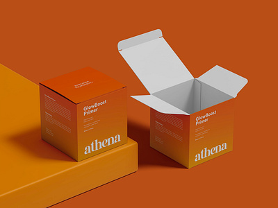 GlowBoost Primer Packaging Design | Skincare Box 3d packaging mockup beauty product design cosmetic packaging designer gradient packaging illustrator packaging design label design modern packaging design packaging design pouch design product label skincare branding skincare packaging