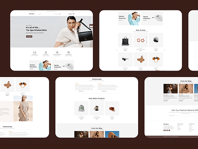 👒 OCHA — Where Minimal Meets Modern animation branding design fashion ecommerce theme logo minimalist clothing website modern fashion store motion graphics ui