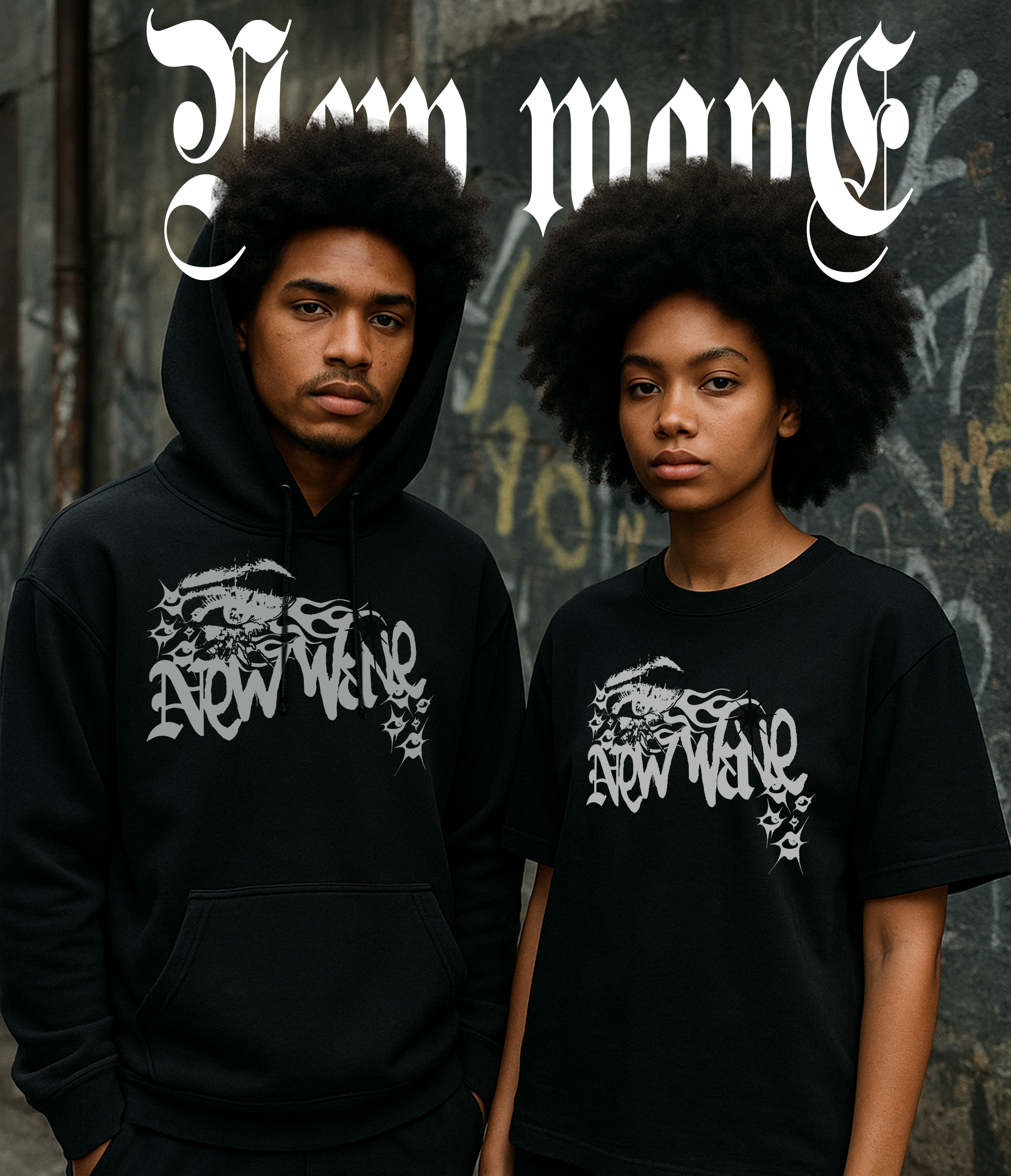 New Wave Design Project apparel branding clothing design design logo graphic design hoodie design illustration logo logo design streetwear streetwear design streetwear logo t shirt design typeface ui