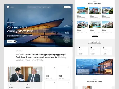 Real Estate Website Design agency website apartment building buy listing minimal design property real estate real estate agency real estate broker real estate landing page real estate ui real estate website realestate rent sell ui uiux web design website