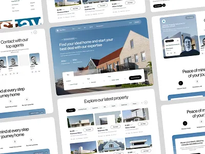 Real Estate Landing Page Design agency booking design landing page listing website platform property property agency property website real estate real estate landing page real estate platform real estate web real estate website realestate ui uiux web webflow website