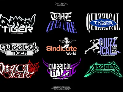 Streetwear Typeface Logo Vol 1 apparel branding clothing design design logo graphic design illustration logo streetwear ui vector