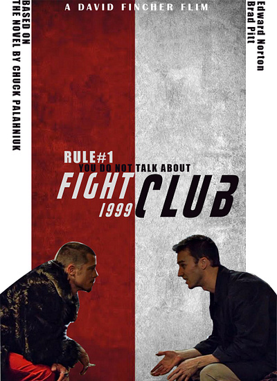 Fight Club print graphic design photoshop