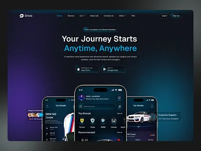 Car Rental App Landing Page UI/UX appdesign bookinglandingpage carappui carbookingapp carrentalapp carrentallandingpage carrentaluiux carsharingapp daily ui darkmodedesign design veli dribbble dribbbleshots figmadesign landingpagedesign smartbooking trendingnow uichallenge uxcasestudy uxuidesign