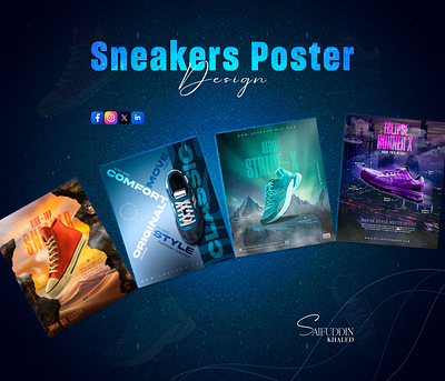 Sneakers Poster Design Collection | Creative Footwear Branding advertising branding design fashion fashion design graphic design graphic designer luxury luxury product manipulation product product branding product design product manipulation shoe shoe design sneakers sneakers branding sneakers design sneakers manipulation