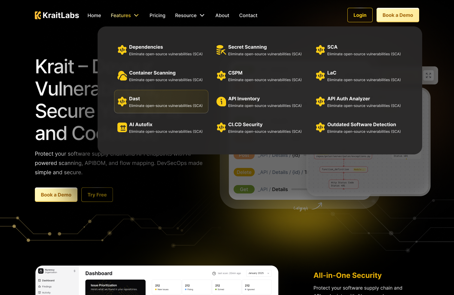 Example of Saa S Landing Page Design B2 B/Enterprise