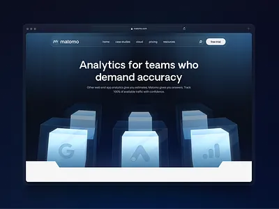 website design concept for a startup / matomo saasdesign startupbranding startupdesign startupgrowth startupwebsite uiuxdesign websitedesign