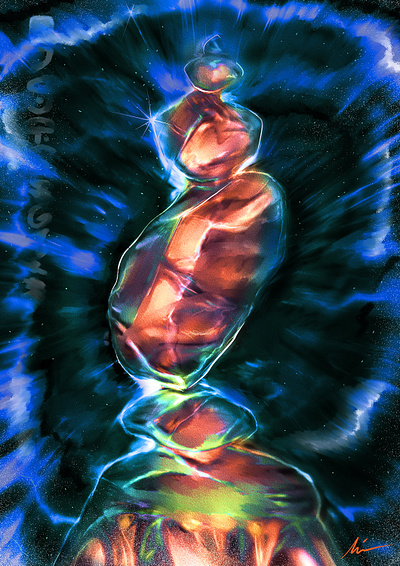 "Stones Balance" abstract art balance branding color pencil design digital painting draw dream fantasy illustration retro futurist stones vintage water ink