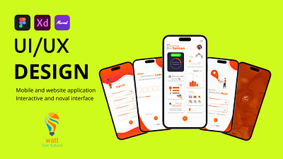 First project app branding design graphic design ui ux