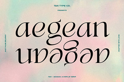 TAN - AEGEAN classic font display font display serif edgy font fashion fashionable font hipster font modern font modern serif serif serif display serif font serif typeface tan aegean unique font