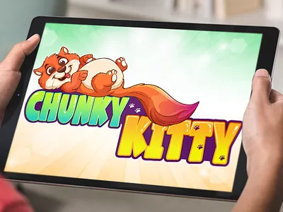 Cute Cat Cartoon Logo, Funny Kitty Mascot Design animal beehaya branding cartoon cat character cute funny graphic design illustration kitty logo mascot pet text vector