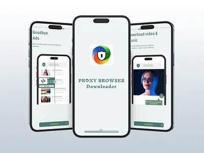 Proxy Browser appdesign browserapp mobileapp uiux design