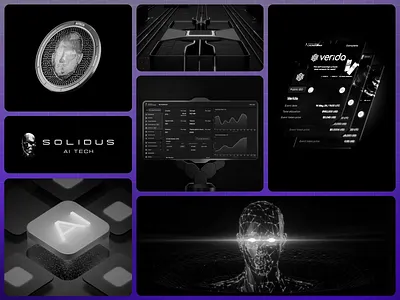 Solidus AI Tech — Blockchain AI Website Design 3d 3d design ai ai design animation blockchain blockchain ai dark mode experience design hpc interaction interactive design motion graphics tech ui design web design web3