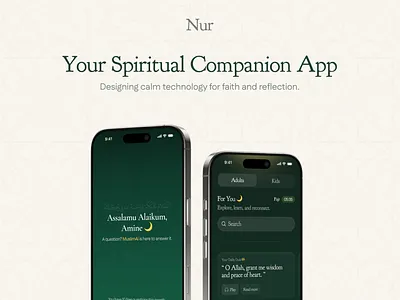 🌙 Nūr — Spiritual Companion App UI animation clean design figma ui ui design user experience user interface ux ux design