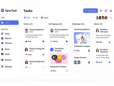 SyncTask | Saas Enterprise Project Management Software designer figma saas saas task management product ui user centered design