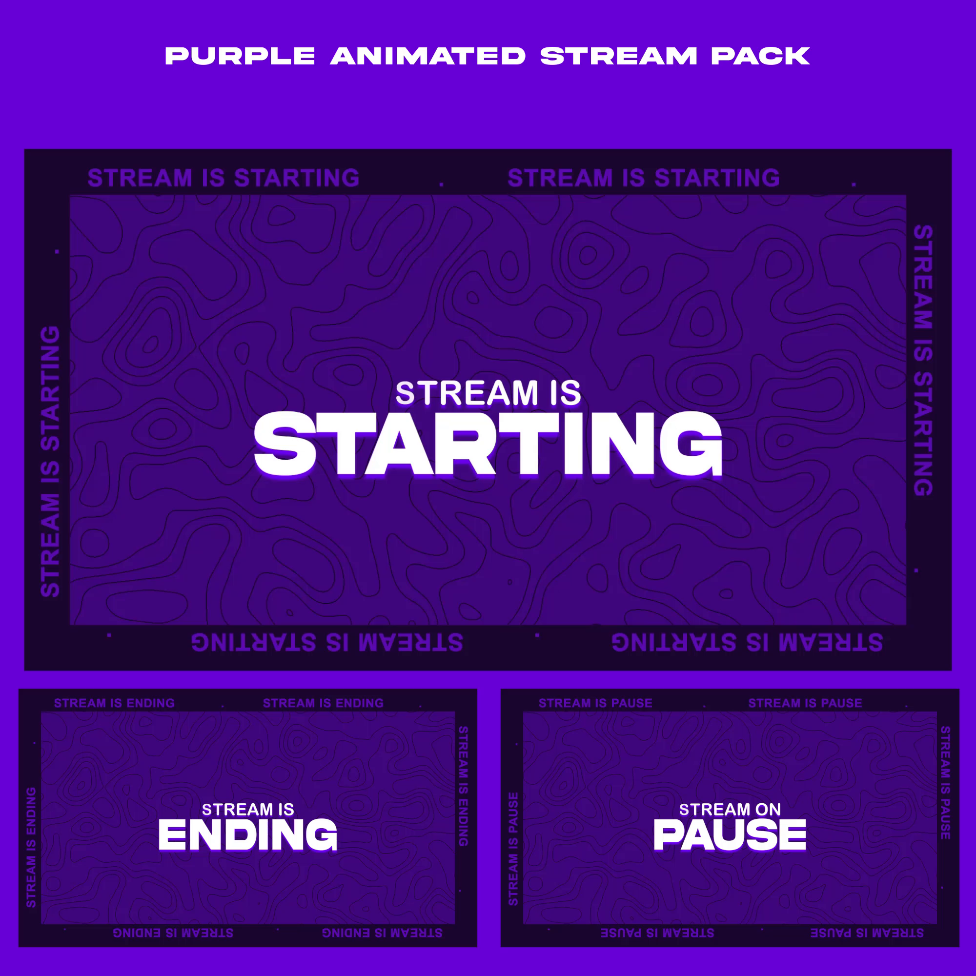 Example of Create Animated Full Stream Pack Overlay