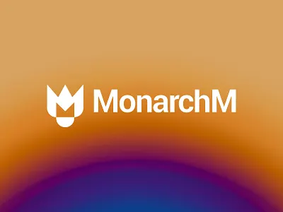M + Crown Logo Concept (Sold Item) bold brand branding colorful crown design flat geometric gradients jewelry king kingdom logo m minimal modern prince queen royal sleek