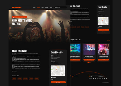 GoodSource | Media & Community Platform Web UI/UX Case Study content media dark theme design media community platform media website typography ui ui ux ux web app design web design website design website uiux