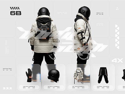 Hybrid UI e-commerce concept ar branding cyberpunk ecommerce ecommerce website fashion graphic design product card product page sci fi streetware user interface virtual reality website design