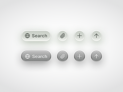 Button Exploration - A or B? 3d app app design button buttons clean component design exploration figma icons ios minimal minimalist ui ui design ui ux ui ux design ux ux design web design