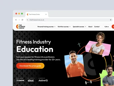 The Fitness Circle Case Study branding fitness landing page web web design