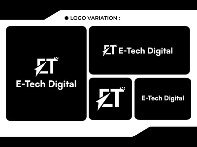 E-Tech Digital Marketing agency modern logo agencey agency logo brandidentity branding design full branding graphic design logo logo design logo designer logo idea modern logo monogram logo