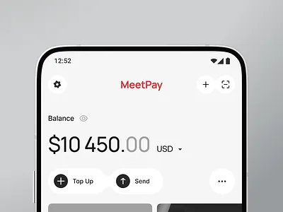 Main screen crypto wallet app crypto home main mobile wallet