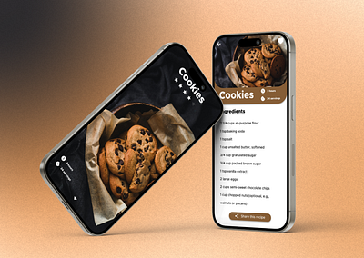 DailyUI 040 - Recipe or Food Order cookies dailyui figma food order graphic design mobile recipe uiux