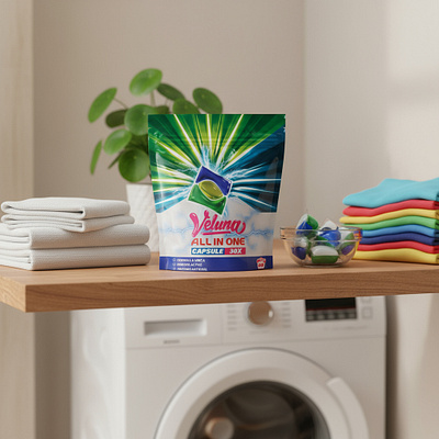 laundry detergent | Detergent Packaging branding design detergent packaging graphic design illustration label design laundry detergent packaging design pouch design pouch label pouch packaging powder packaging product label product label design