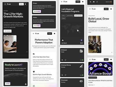 Lisk website pt.03 agency art direction branding business crypto design layout mobile ui ux visual design web web3 website website design