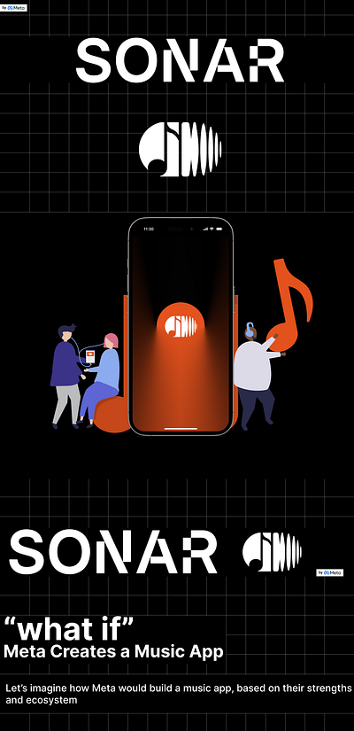 logo Design for a Music App( Called SONAR) branding graphic design illustration typo ui