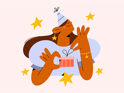 Happy birthday to me! app branding design graphic design illustration logo typography ui ux vector