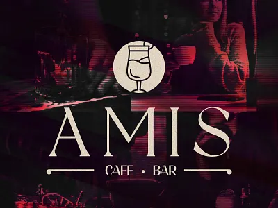 Amis Caffe Bar bar bar logo brand designer brand identity branding caffe bar caffe logo coffe shop coffeshop logo graphic designer logo logo designer logo ideas logo identity logo maker logos lounge bar lounge bar logo visual identity