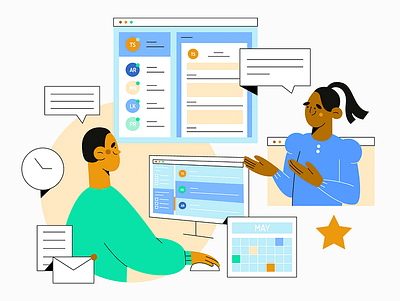 Illustrated for smart CV app branding design graphic design illustration logo typography ui ux vector