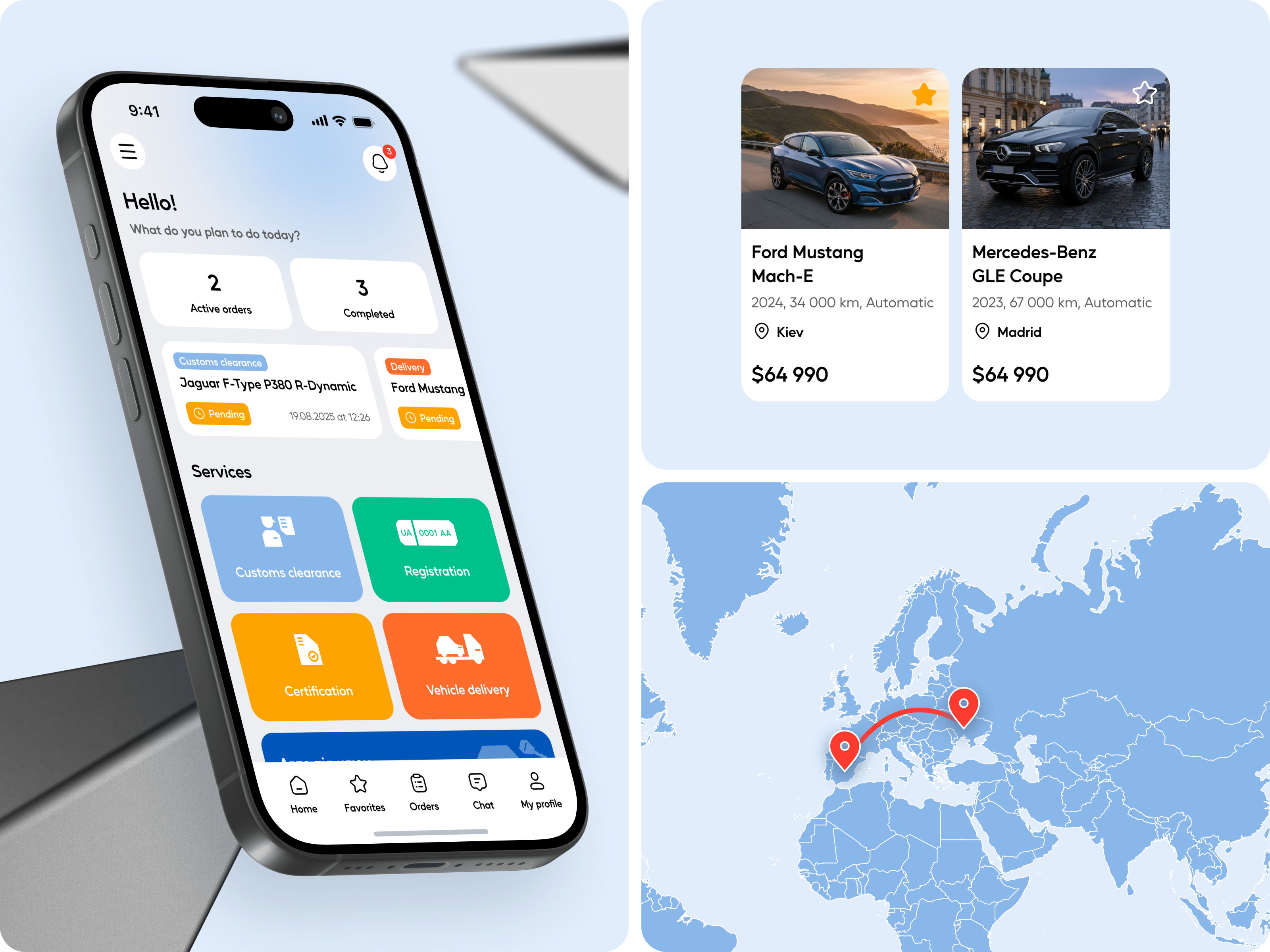Auto Services Platform – Unified Dashboard for Dealers & Clients android app design auto auto app auto dealers auto service app automotive automotive app car delivery interface ios mobile app mobile app design mobile ui modern app design product design ui design ui ux ux design