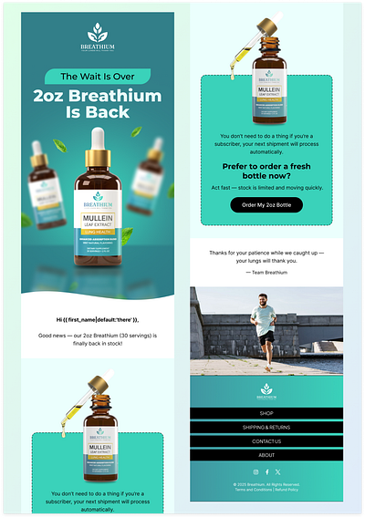 Email design template | Ecommerce brand email design newsletter email design system email template figma email